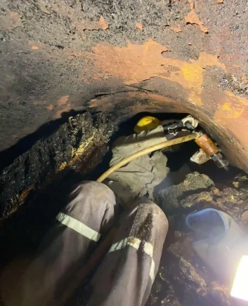 dela v globini in v zaplinjeni atmosferi